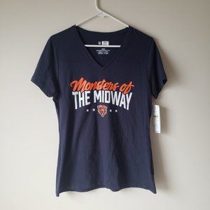 Chicago Bears NFL Women's Monsters of the Midway T Shirt Sizes S-XL NWT Blue